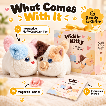 Interactive Fluffy Cat Plush Toy