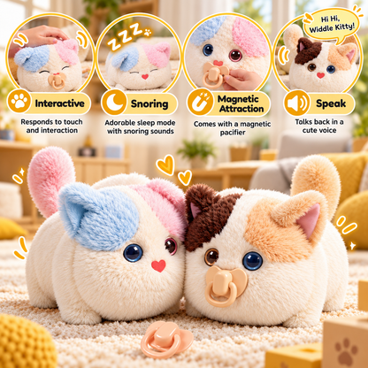 Interactive Fluffy Cat Plush Toy