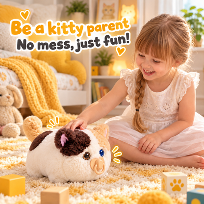 Interactive Fluffy Cat Plush Toy